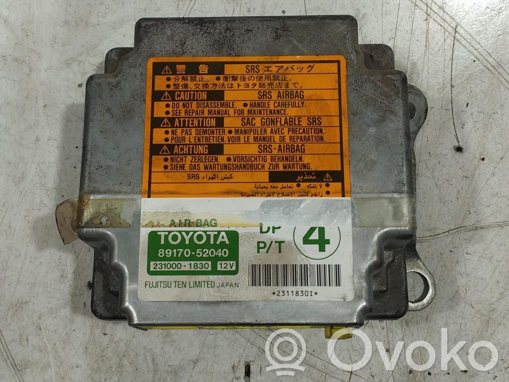 Toyota Yaris Centralina/modulo airbag 