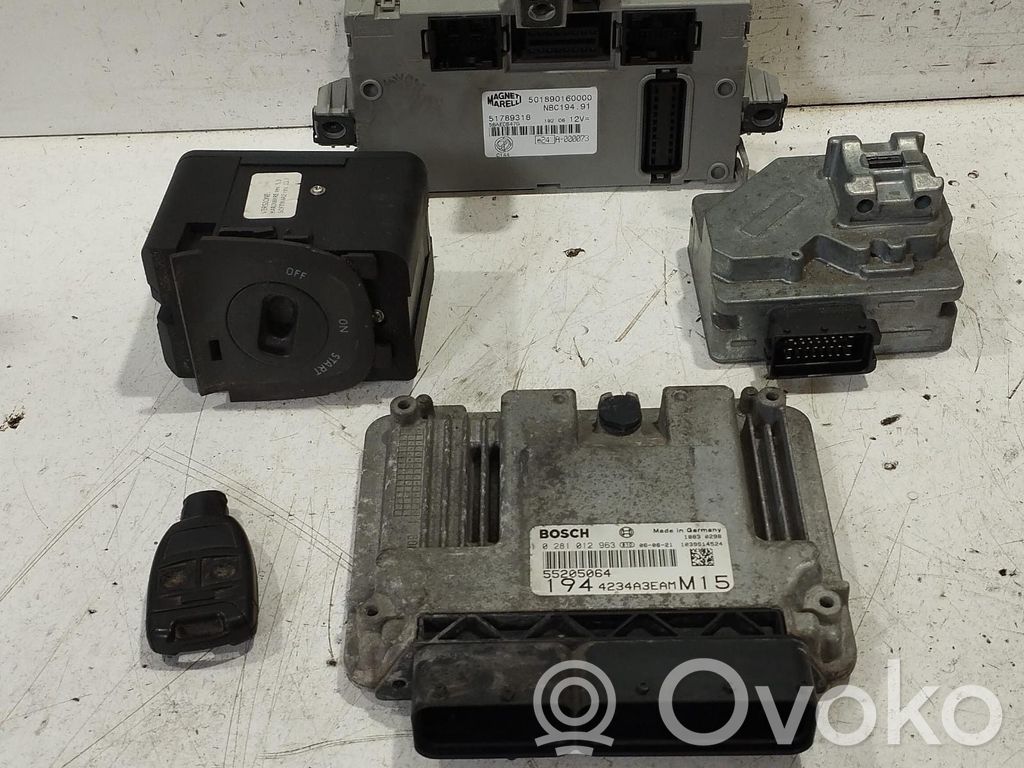 Fiat Croma Komplettsatz Motorsteuergerät Zündschloss