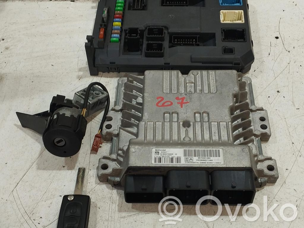 Peugeot 207 Kit cu ECU motor și set închidere uși 