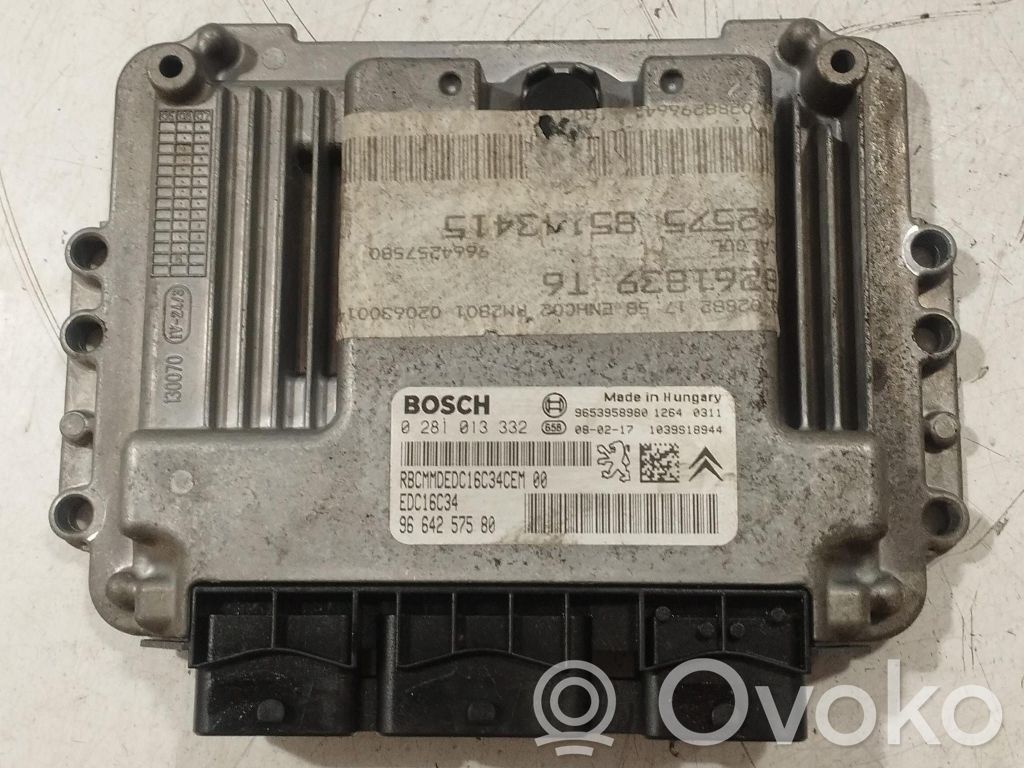 Peugeot 308 Unitate/modul de control motor 