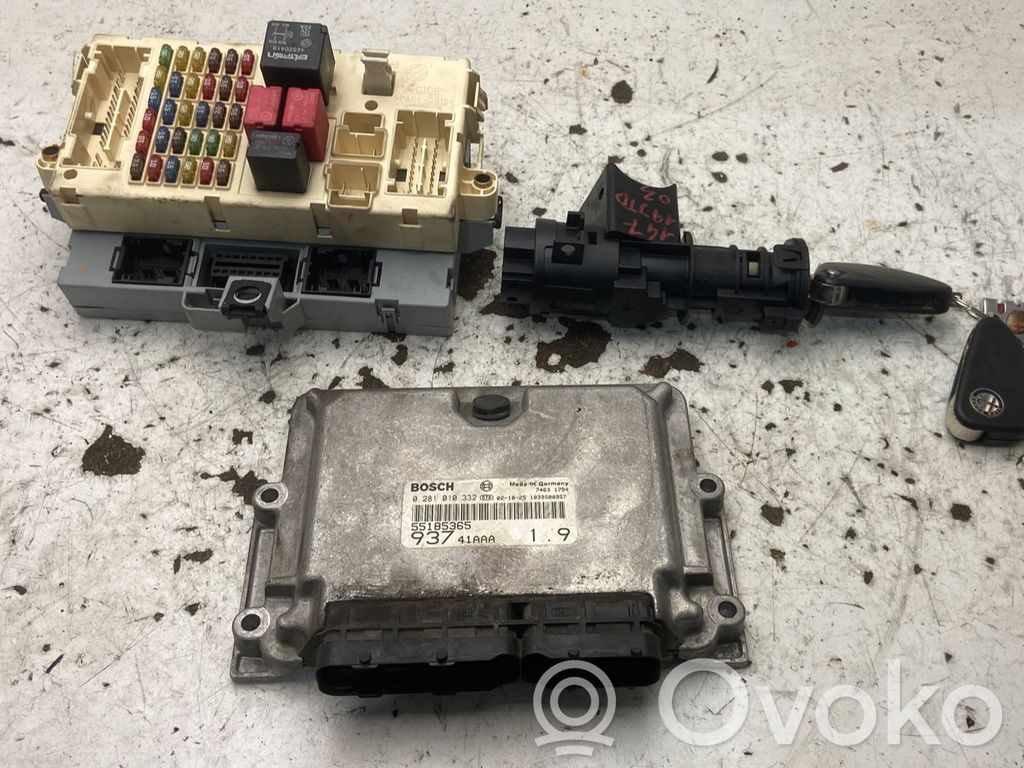 Alfa Romeo 147 Kit centralina motore ECU e serratura