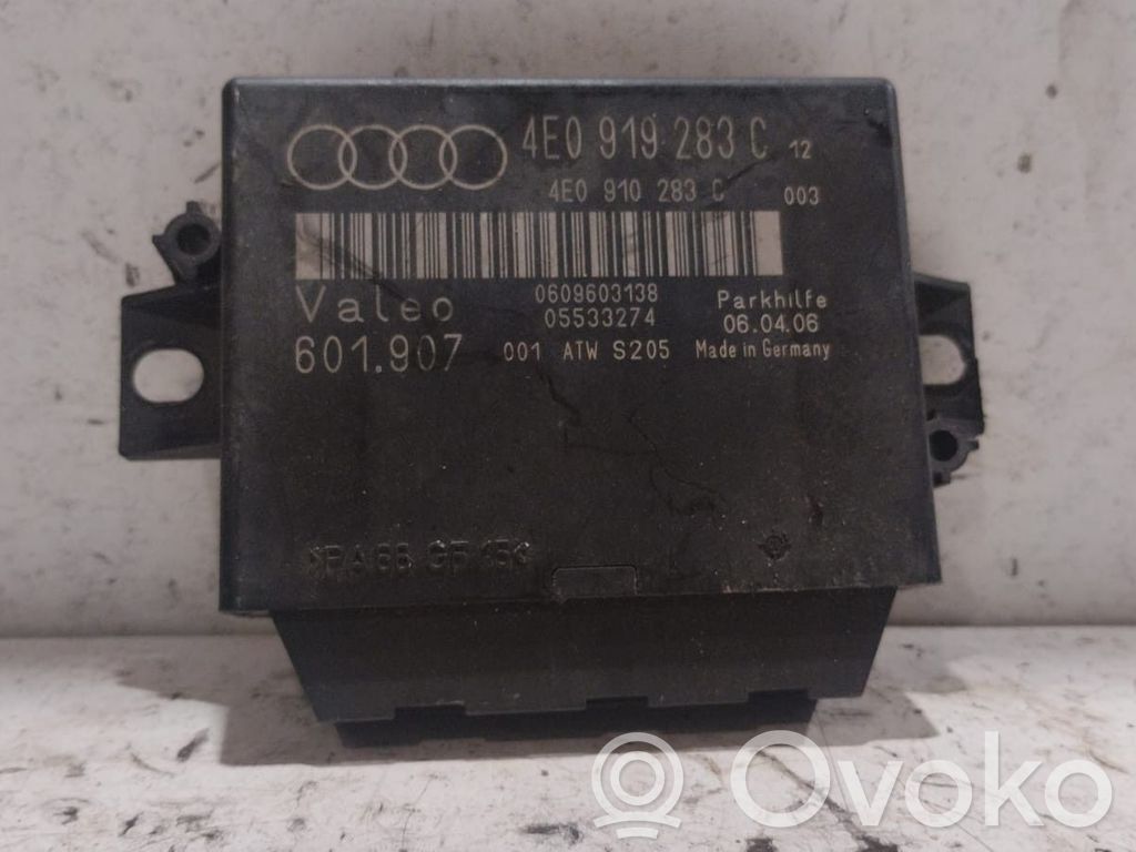 Audi A8 S8 D3 4E Unité de commande, module PDC aide au stationnement 
