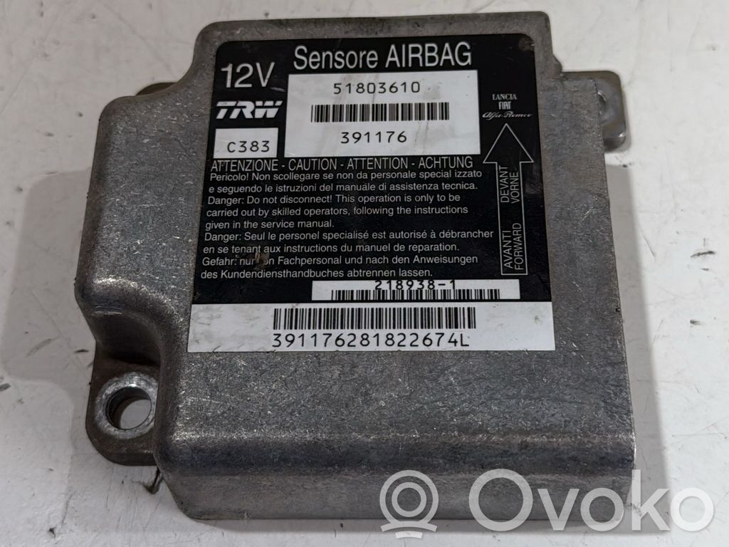 Fiat Panda II Unitate/modul de comandă airbaguri 
