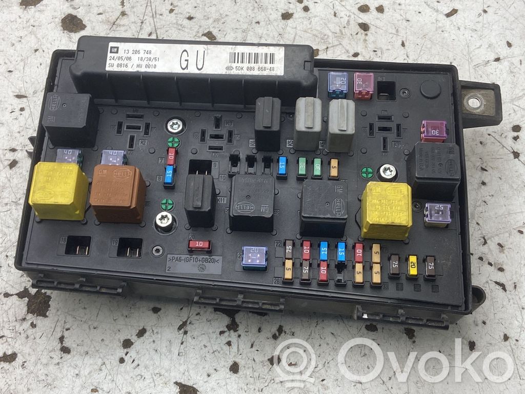 Opel Astra H Modulo fusibile