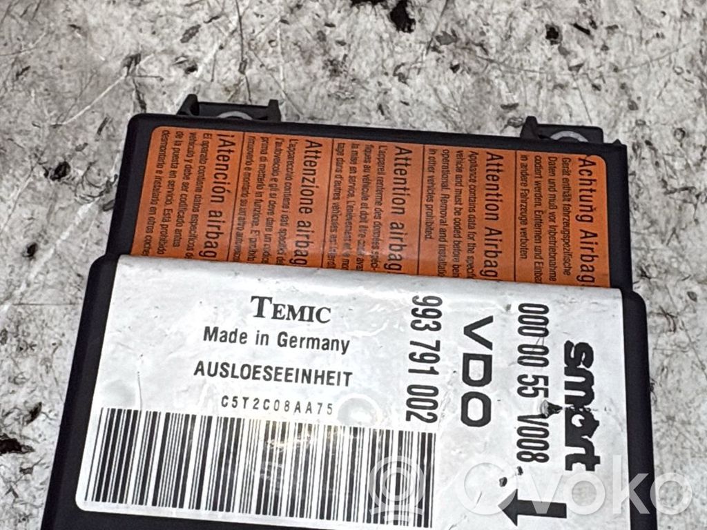 Smart ForTwo I Airbag control unit/module 