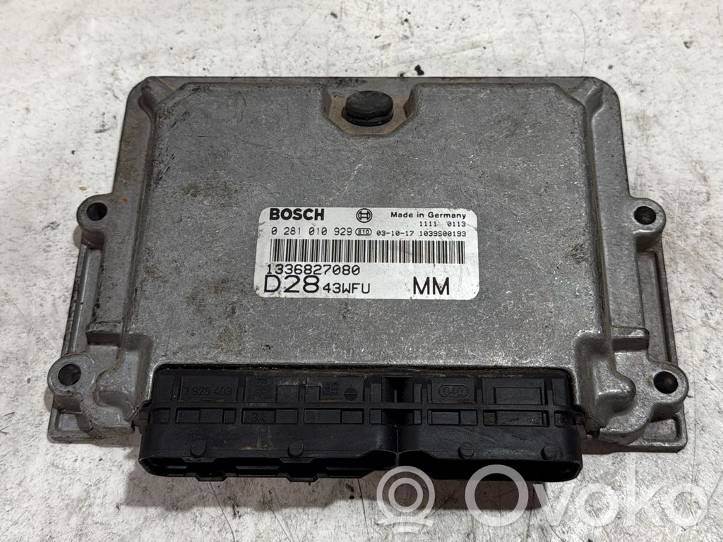 Engine control unit/module   0281010929,0281010929