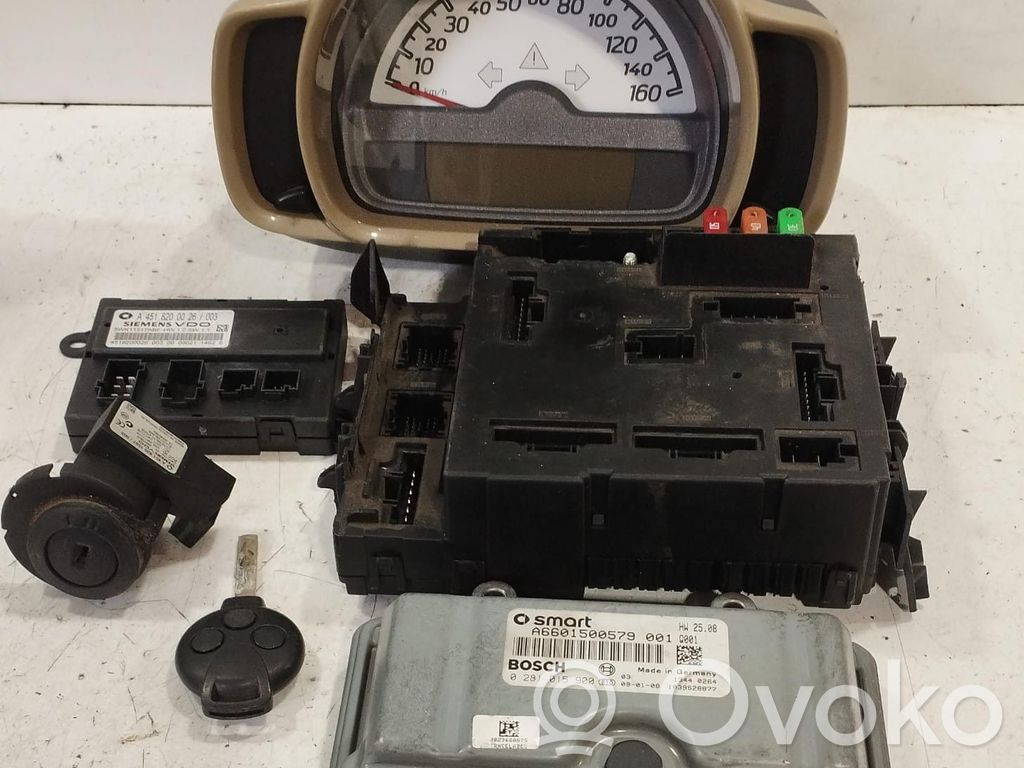Smart ForTwo II Kit centralina motore ECU e serratura 