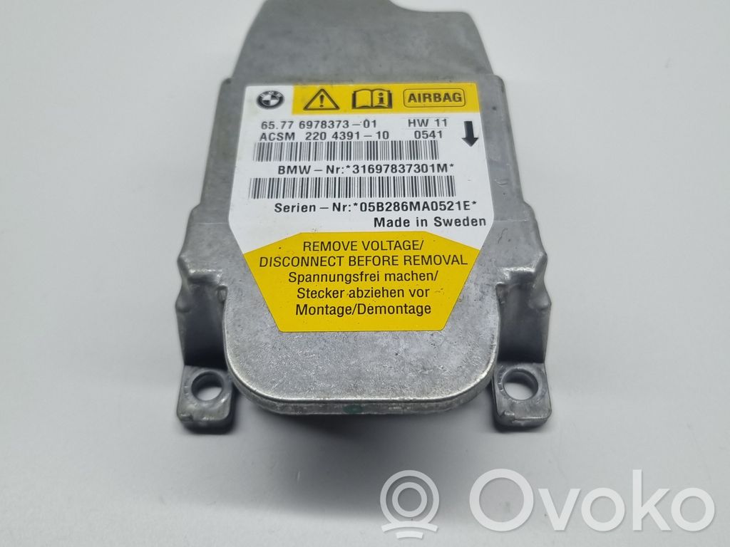 BMW 5 E60 E61 Turvatyynyn ohjainlaite/moduuli 