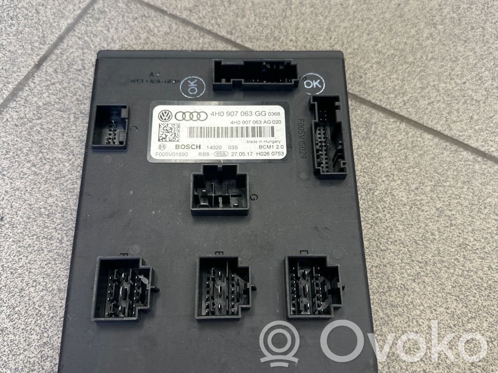Audi A6 S6 C7 4G Modul de control caroserie central 