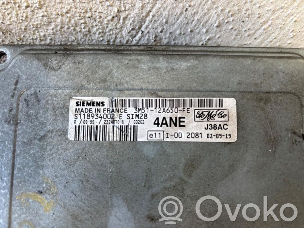 Ford Focus C-MAX Engine control unit/module ECU 