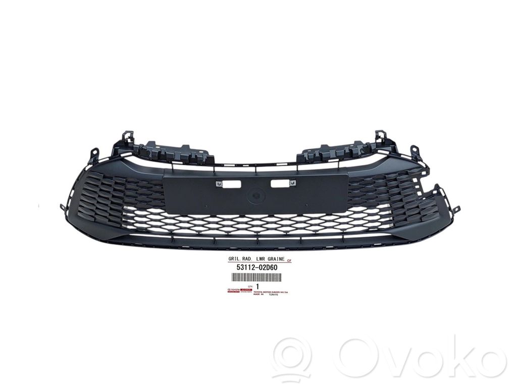 Front bumper upper radiator grill