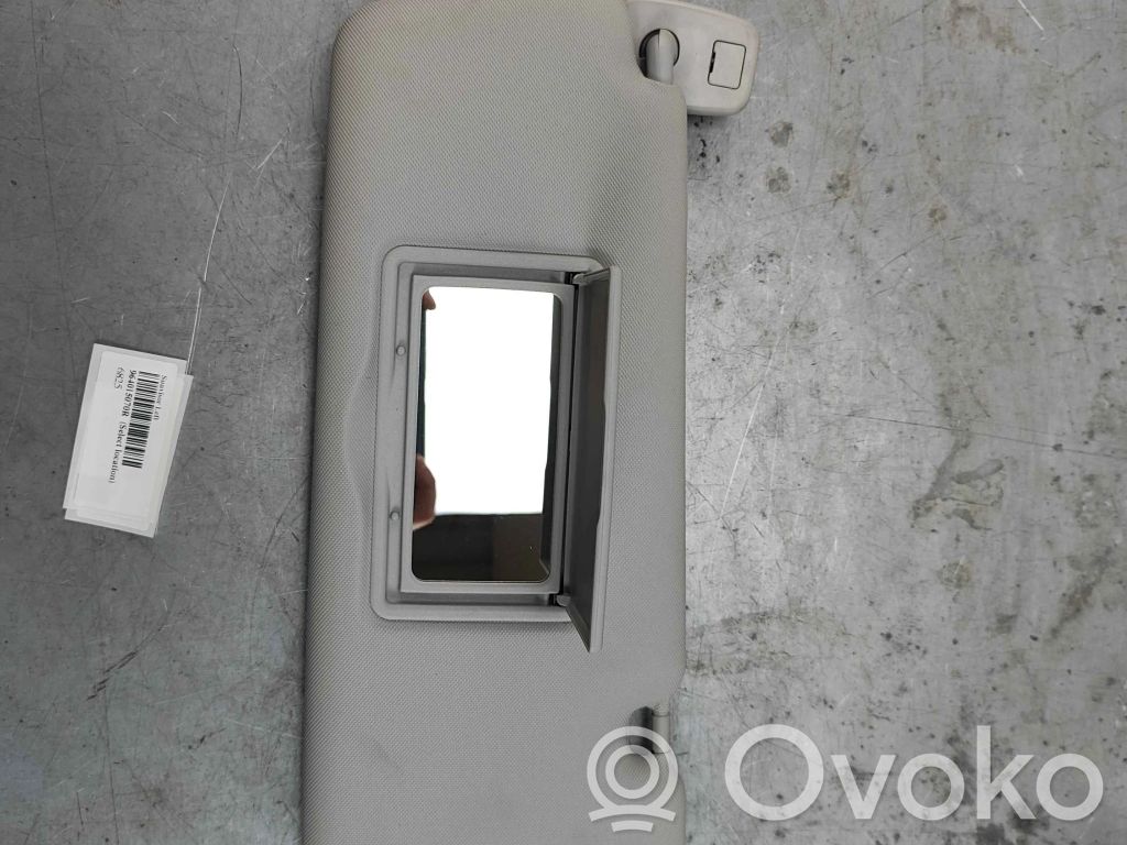 Renault Zoe Sun visor 