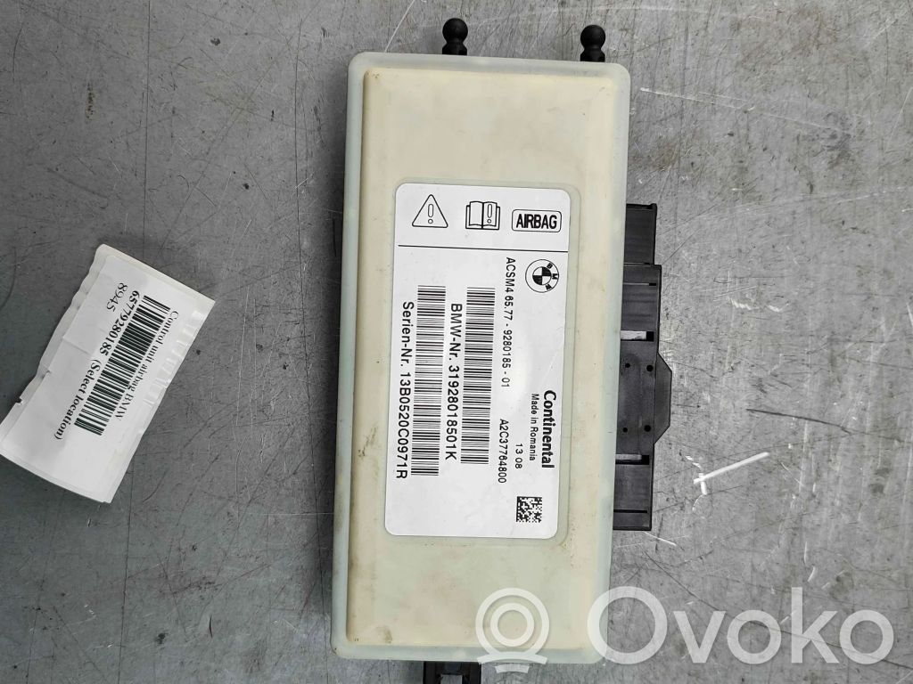 BMW 7 F01 F02 F03 F04 Gaisa spilvenu vadības bloks 