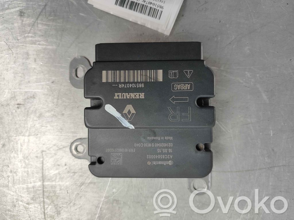 Renault Zoe Unidad de control/módulo del Airbag 