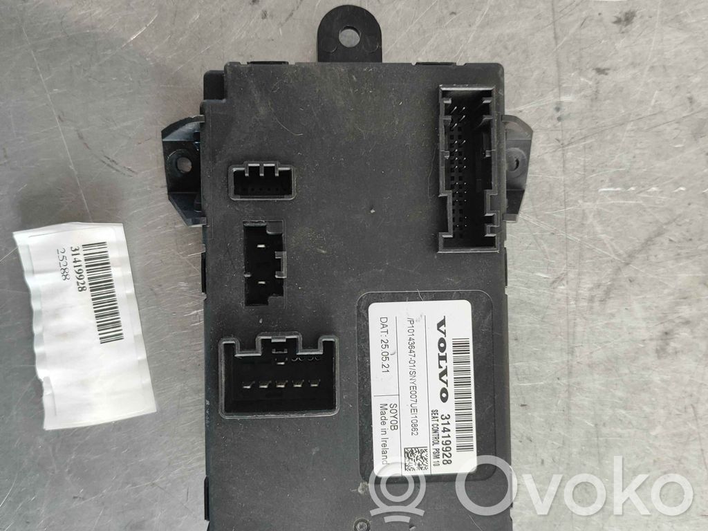 Volvo XC60 Module de commande de siège 