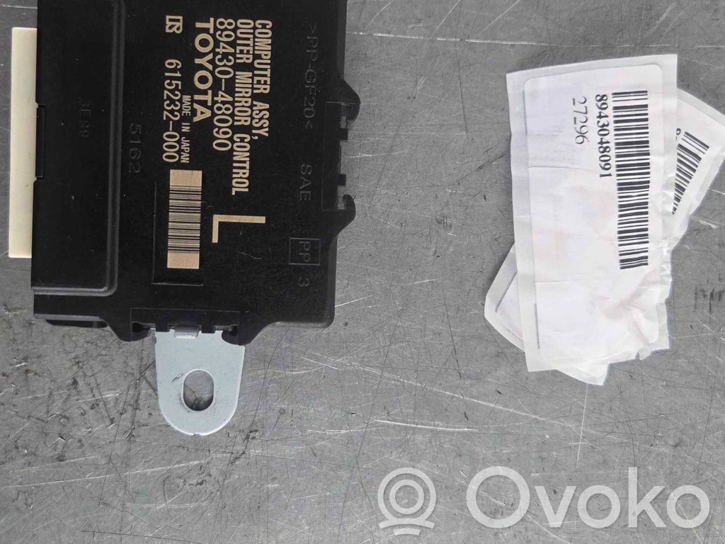 Lexus RX 450H Módulo de control del espejo lateral 