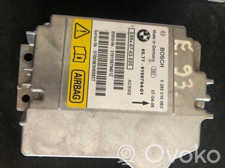BMW 3 E92 E93 Module de contrôle airbag 