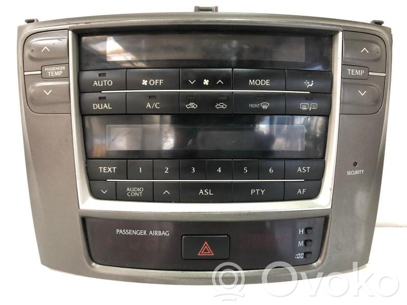 Lexus IS 220D-250-350 Climate control unit 