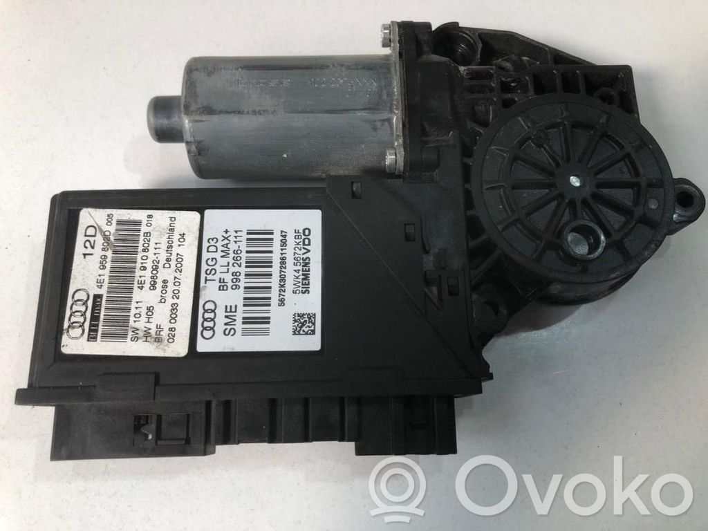 Audi A8 S8 D3 4E Front door window regulator motor 