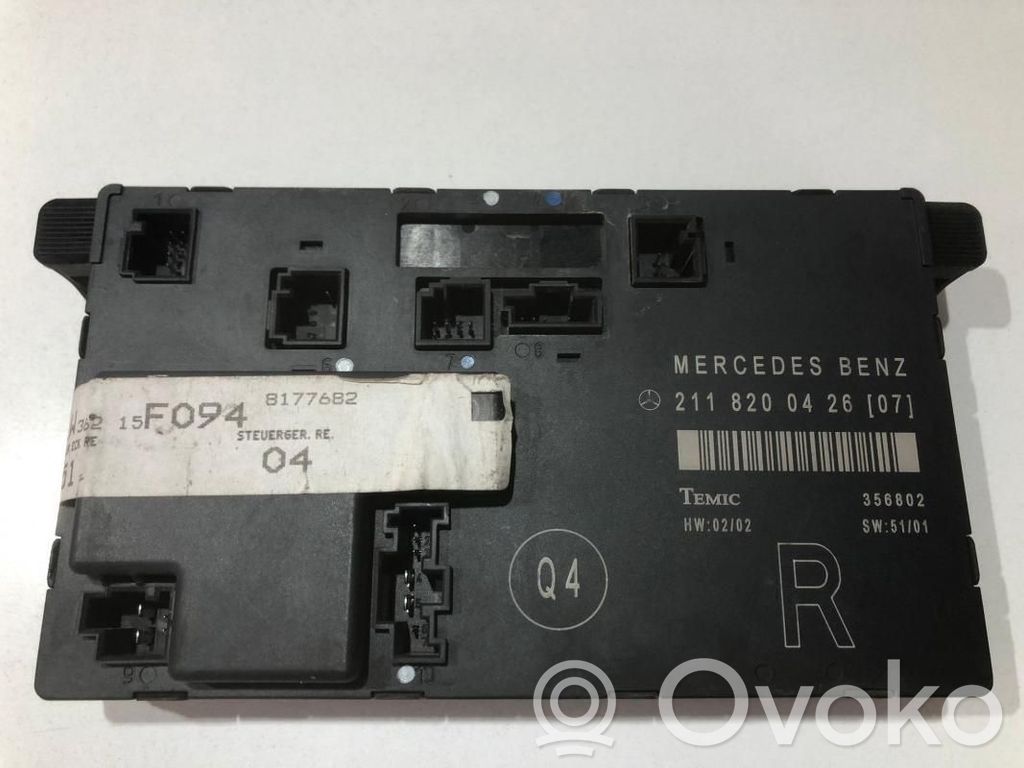 Mercedes-Benz E W211 Unidad de control/módulo de la puerta 