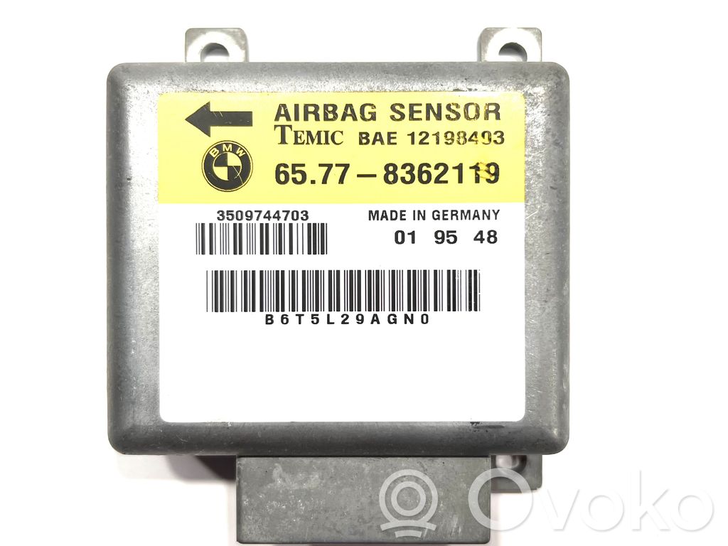 Module de contrôle airbag   8362119,65778362119,12198493