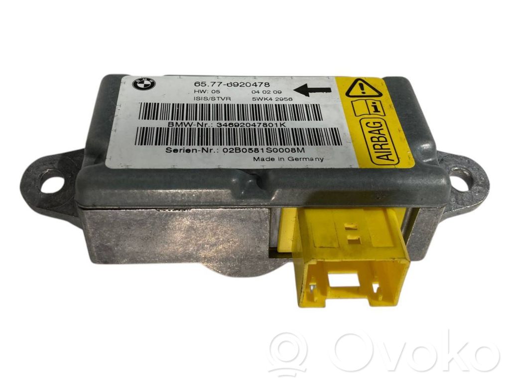 Module de contrôle airbag   6920478,65776920478