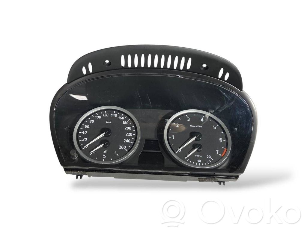 BMW 5 E60 E61 Spidometrs (instrumentu panelī) 
