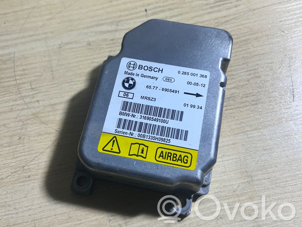 Airbag control unit/module   0285001368,65776905491,31690549100U,00B1335H09825