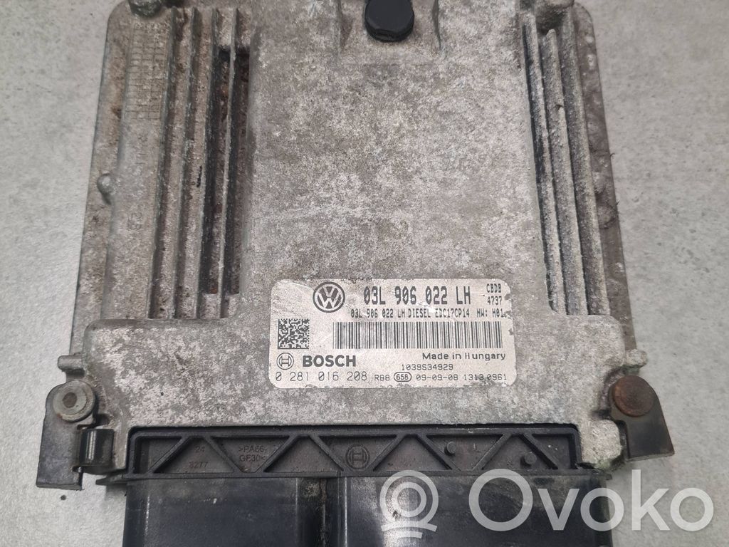 Engine control unit/module   03L906022LH,0281016208