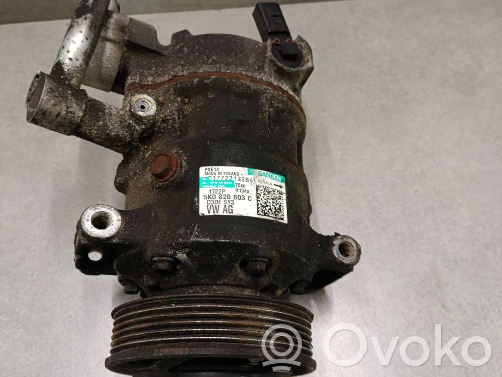 Air conditioning (A/C) compressor (pump)   5K0820803C,017722122B4