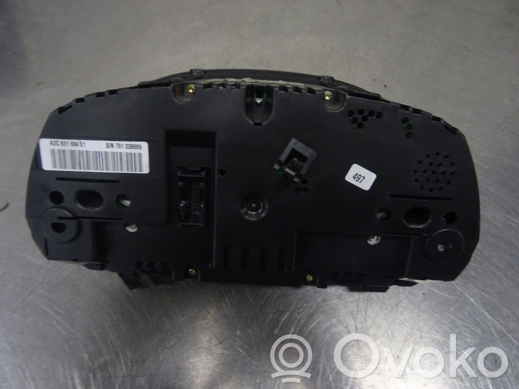 Geschwindigkeitsmesser Cockpit   62109316152,152554,9130299