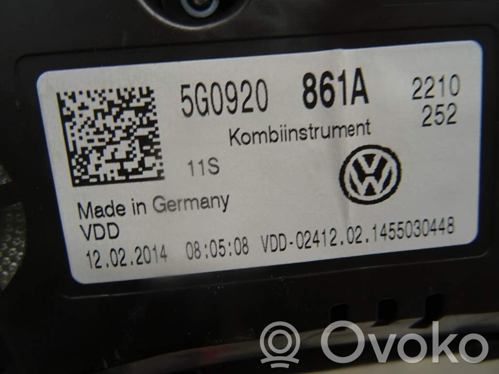 Volkswagen Golf VII Vitezometru (grup de instrumente) 