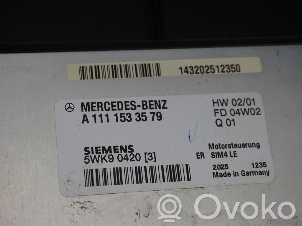 Mercedes-Benz E W211 Unitate/modul comandă injecție 