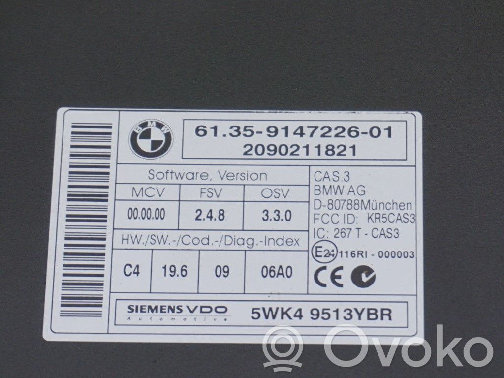 BMW 3 E90 E91 Alte unități/module de control 