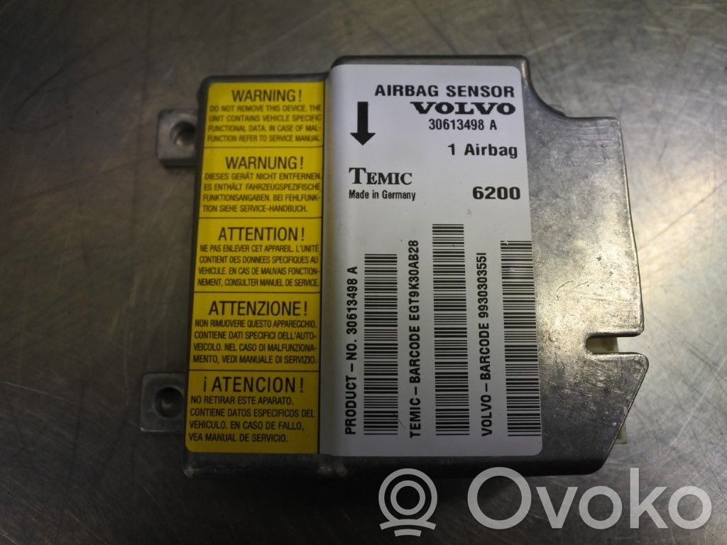 Volvo S40, V40 Sterownik / Moduł Airbag 
