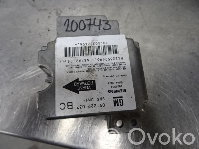 Opel Astra G Airbag control unit/module 