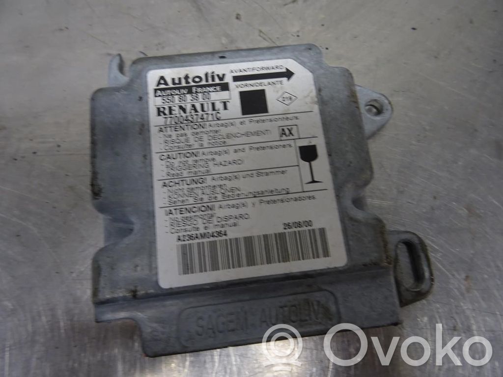 Renault Scenic I Unidad de control/módulo del Airbag 