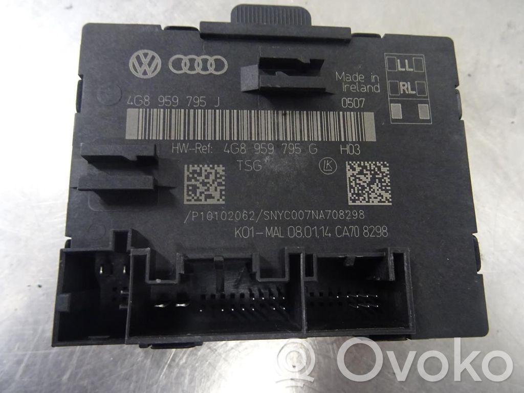 Audi A6 S6 C7 4G Centralina/modulo portiere 