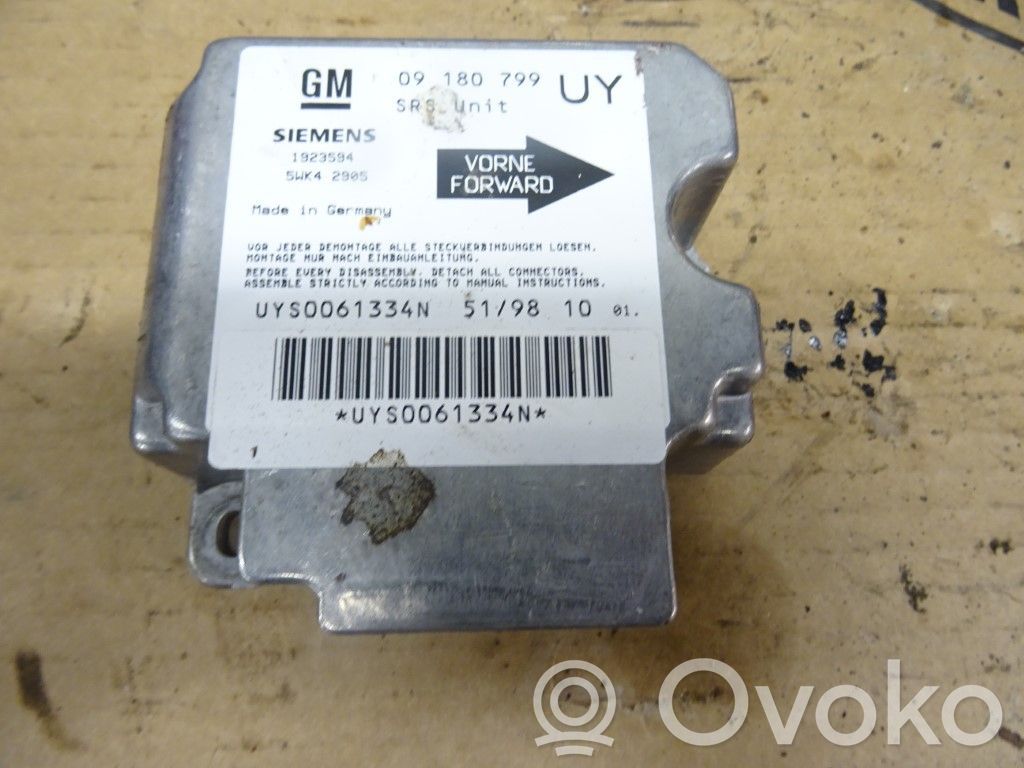 Opel Astra G Unidad de control/módulo del Airbag 