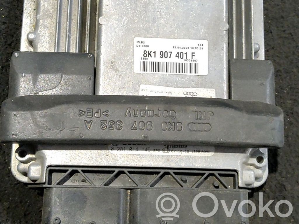 Engine control unit/module ECU   8K1907401F,38254535,NONE,VDMS25