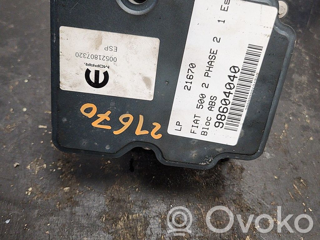 Fiat 500 ABS bloks 