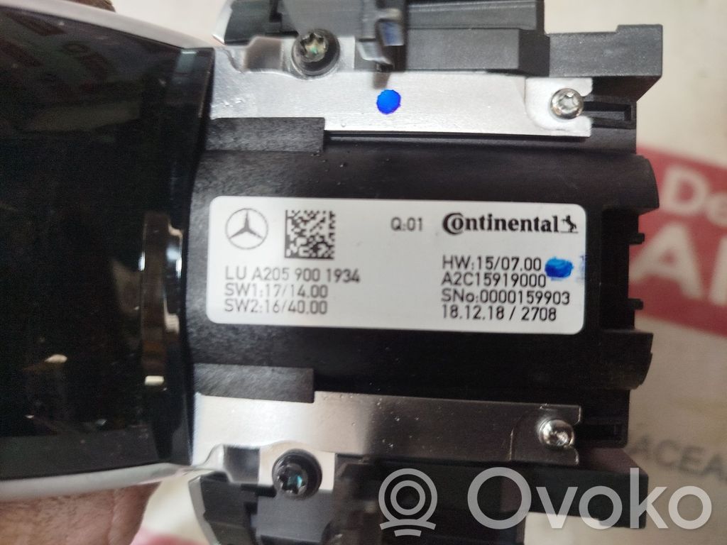 Interruptor de control multifunción   A2059001934
