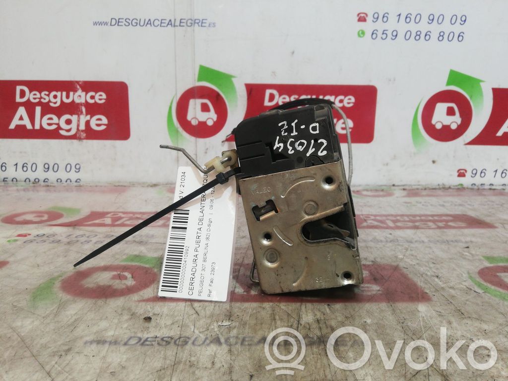 Peugeot 307 Zamek drzwi przednich