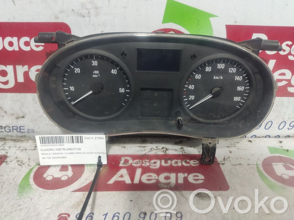 Geschwindigkeitsmesser Cockpit   8200467956D