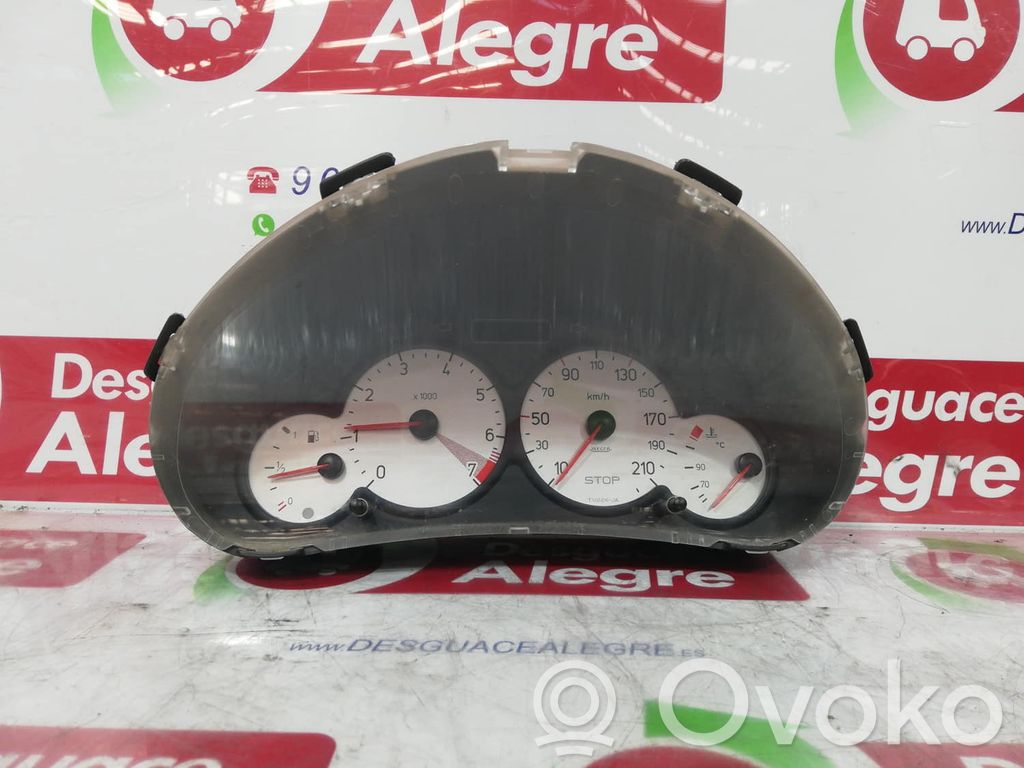 Peugeot 206 Compteur de vitesse tableau de bord 