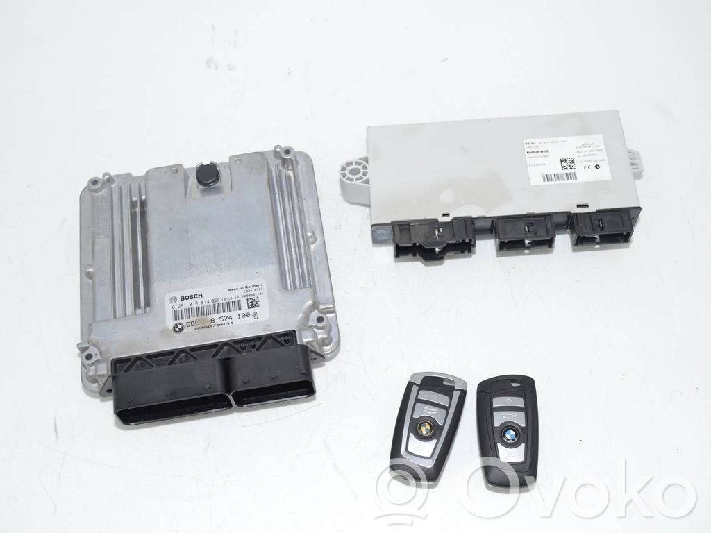 BMW 5 F10 F11 Komputer / Sterownik ECU i komplet kluczy 