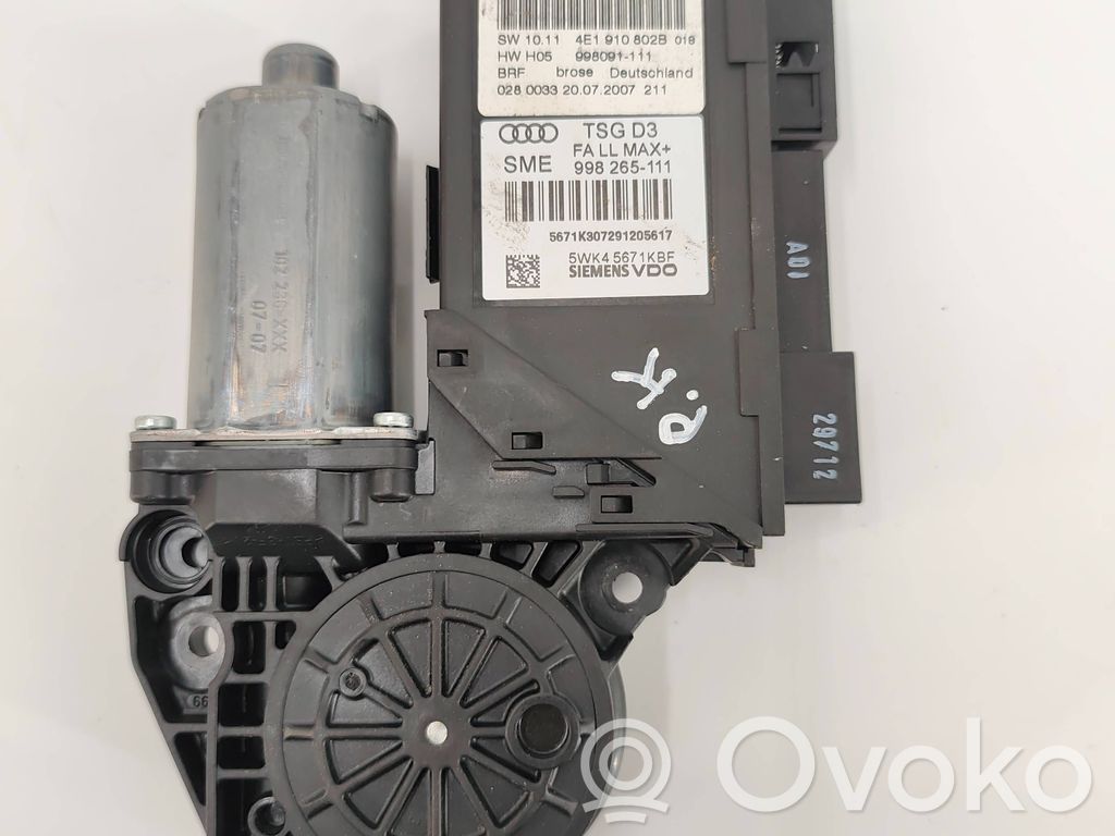 Audi A8 S8 D3 4E Front door window regulator motor 