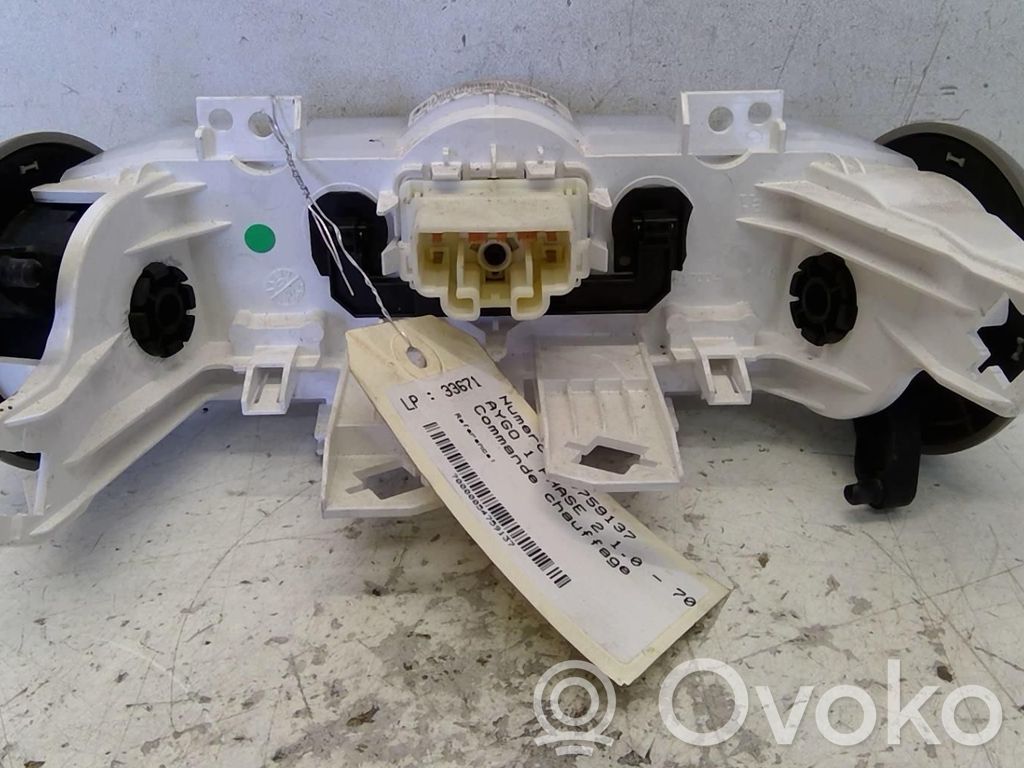 Toyota Aygo AB10 Centralina del climatizzatore 