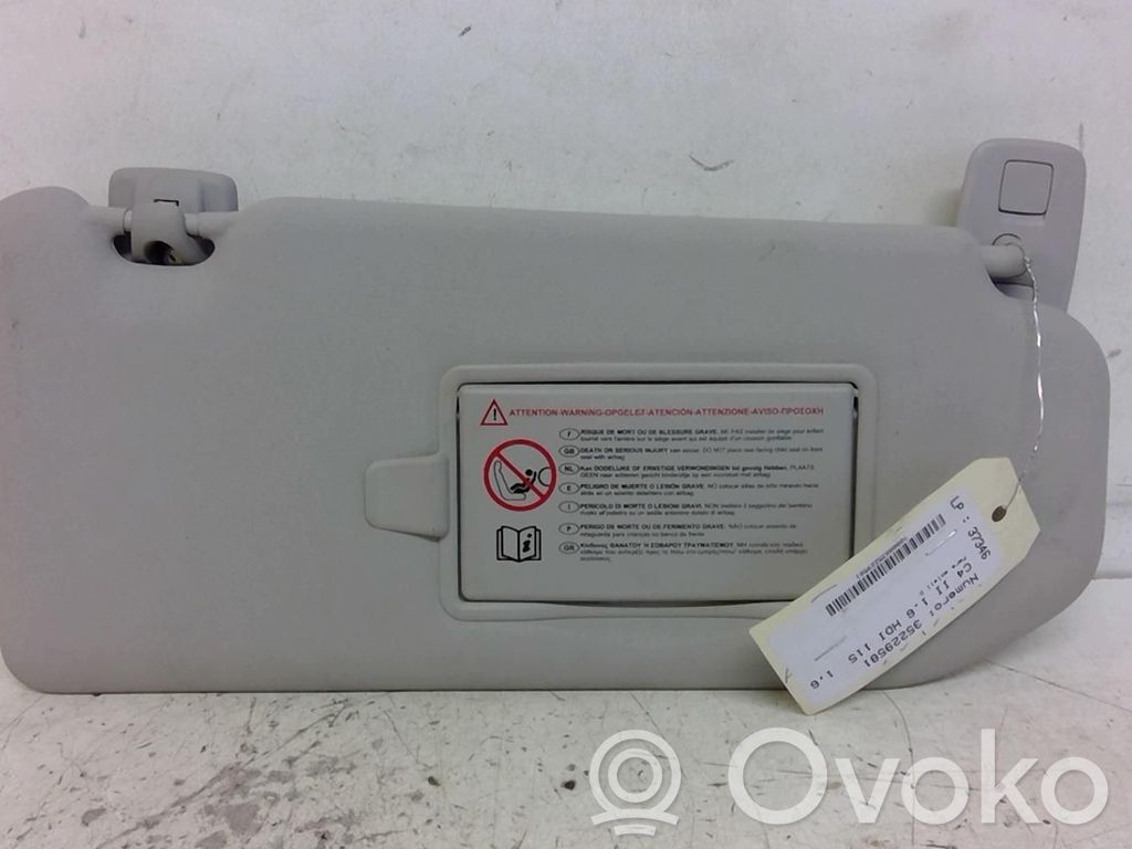 Citroen C4 II Sun visor 