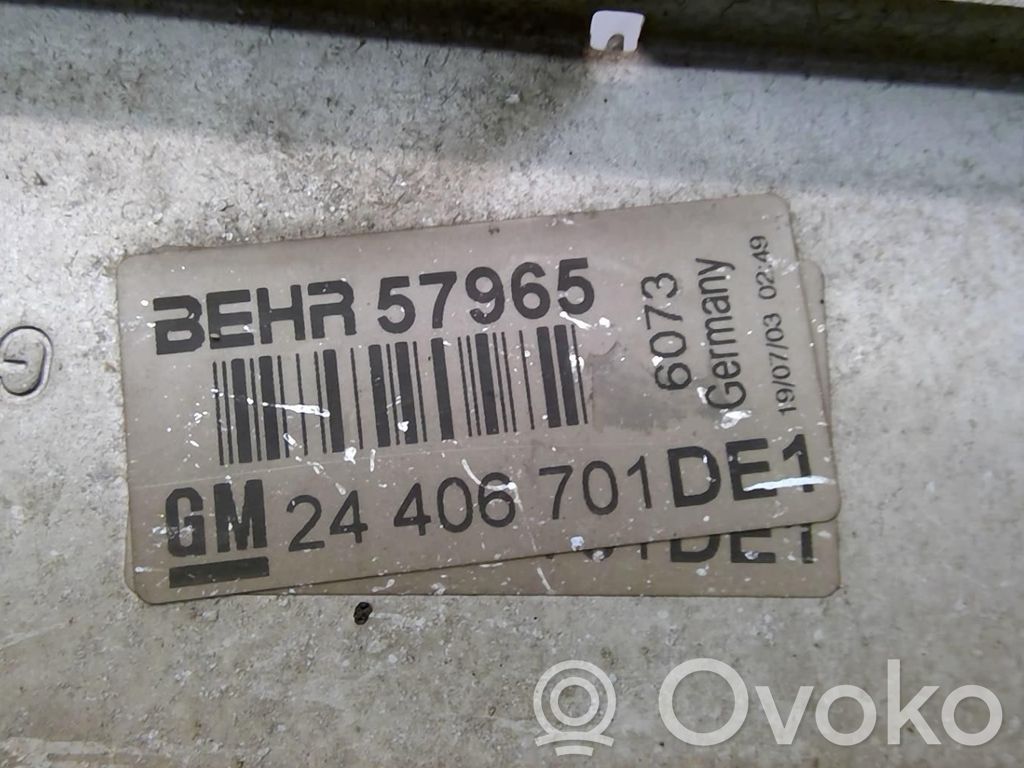 Opel Zafira A Radiator intercooler 